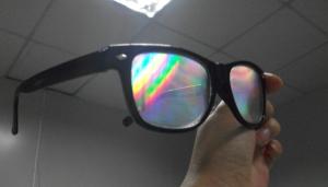 China PC Plastic Frame 3D Fireworks Glasses Professional 0.06mm Laser Lenses factory