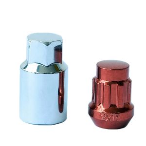 20+1 Chrome Lug Nut With Key Self-locking Lug Nut M12x1.5/M12x1.25 17mm Various