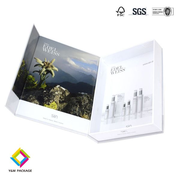 Cardboard Custom Printing Luxury Black Paper Rigid Collapsible Box Magnet