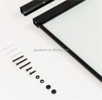 Elegant Single French Shower Door 6-12mm Thickness Fine Polished Edge Tempered