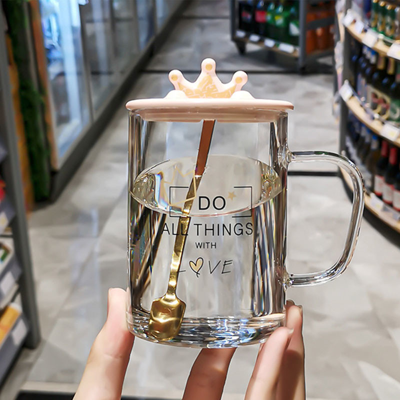 Exclusive Eco Friendly Egg Shaped 15 OZ Drinking Glass With Lid