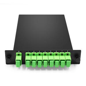 China 1x8 PLC Fiber Splitter, Standard LGX Cassette, SC/APC SM factory