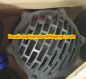 China 6 inch GG20 BS4504 flanged foot valve factory