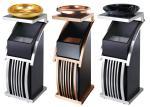 Freestanding Room Service Equipments , Deluxe Ground Ash Barrel with Decorative