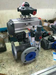 China 0-180 degree pneumatic rotary actuator autocontrol valves rack and pinion type factory