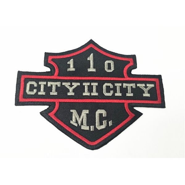 China Motorcycle Clothing Embroidery Patches Custom Embroidered Back Patches factory