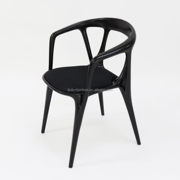 Wooden Artistic Customized Fabric Upholstery Solid Wood Dining Chair for Modern