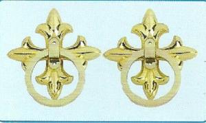 China Funeral Coffin Accessories , Funeral Accessories Gold Folwer In Modern Style factory