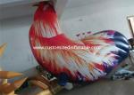 Outside Standing Inflatable Cartoon Characters PVC Rooster Animal Cock Model