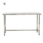 Silver Stainless Steel Lab Bench 850mm Height Workstation Table Firm Structure