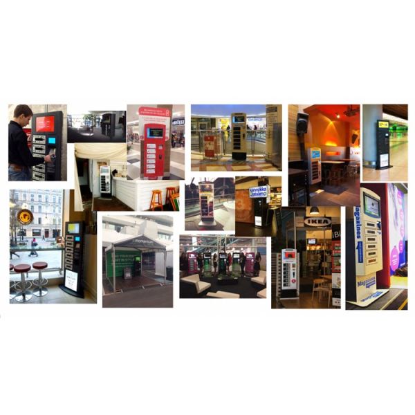 Large Panel Multi Cell Phone Charging Stations With Dual Screen Charging Box Machine