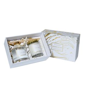 Recycled Scented Candle Box Packaging Custom Recyclable Paper Candle Jar Box