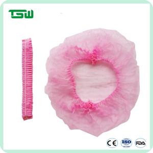 China Lint Free Single Use 10G 14G Non Woven Bouffant Cap factory