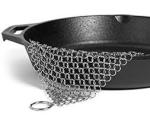 8 " X 6 " SS 316 Metal Mesh Curtains Chainmail Scrubber For Cleaning Cast Iron