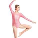 Leotard Contemporary Dance Wear Sequins Gymnastics Performance Dance Competition