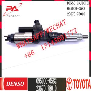 China DENSO Diesel Common rail Injector 095000-0582 for TOYOTA 23670-78010 factory