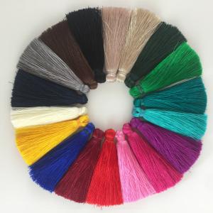 China Colorful fluorescent cotton chinese tassels trimming fringe for graduation cap decoration factory