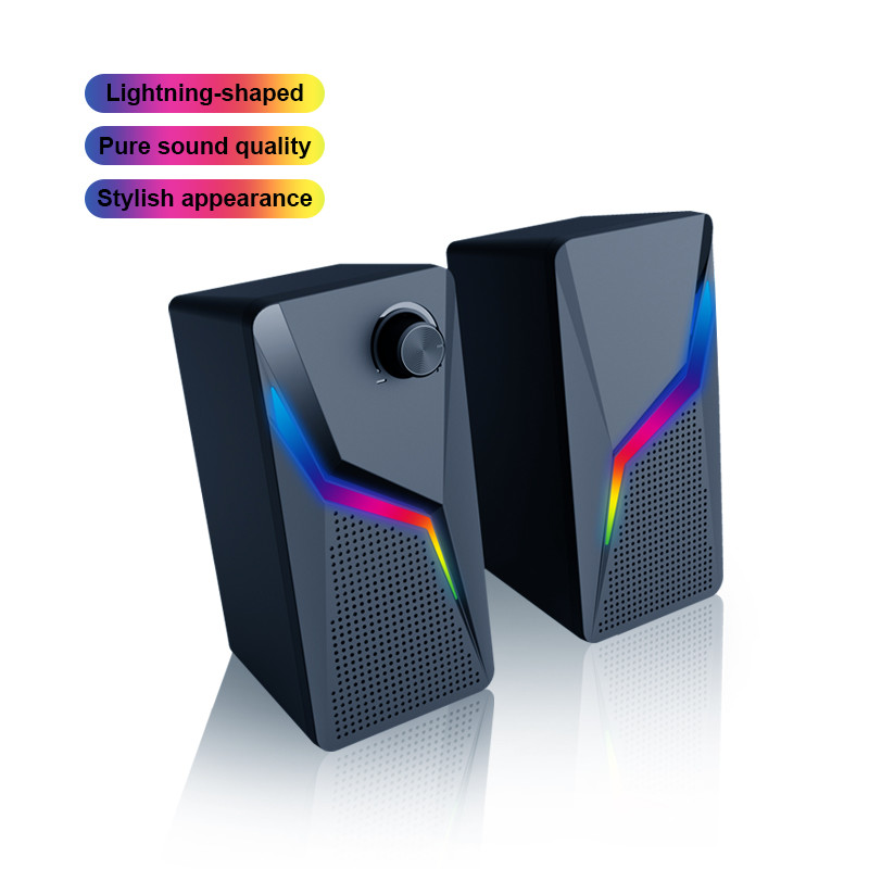 No Distortion 2.0 Desktop Speakers 3.5mm Connector Type 2 X 3W Power Output