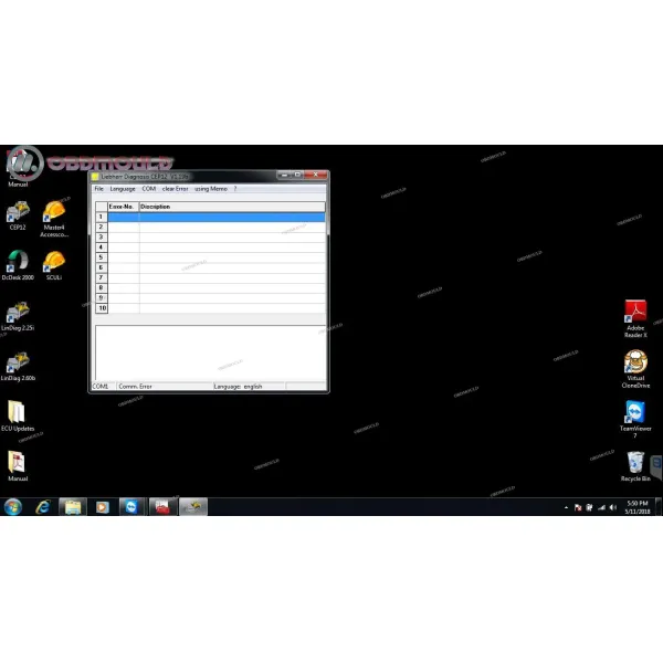 Auto diagnostic scanner for Sculi Liebherr diagnosis software + wire harness FZ G1 Table Liebherr diagnostic scanner too