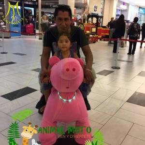 China Hansel amusement park indoor or outdoor electric scooter riding animal toys factory