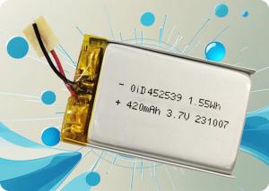 China OiD452539-440 3.7V 440mAh 1.5A Discharge 500 Cycles Lithium Polymer Battery factory
