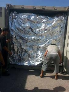 China 40FT Barless Container Liner Bulk Bag Aluminum Film Moistureproof factory