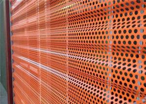 China 11 Meter Windbreak Steel Mesh Red Galvanized Sheet Windproof Dust Fence factory