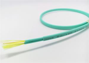 China Double Jacket Indoor Tight Buffered Fiber Optic Cable Duplex Twin Flat OM3 2F 3.1*5.2mm factory