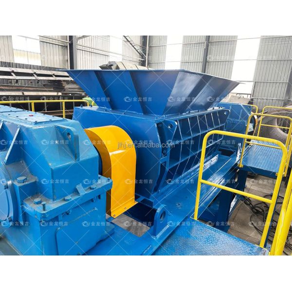 1000-1500 kg/h Output Capacity 22 kW Power Automatic Double Shaft Metal Shredder for Scrap Metal Recycling