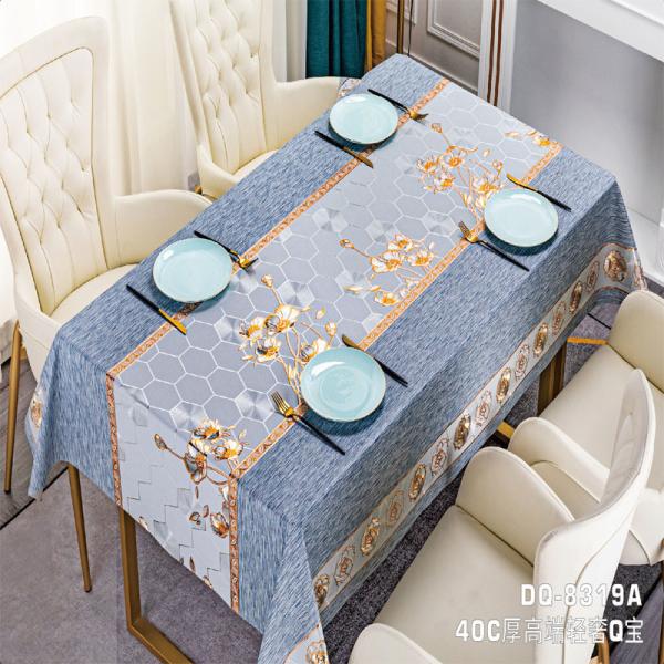 PVC Table Cover for Outdoor Picnic Camping Rectangular Shape Oil-proof Spill