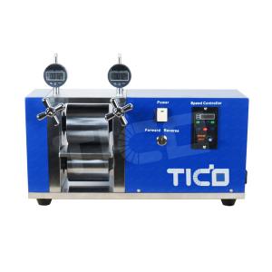 China Electrode Battery Calendering Machine 150mm Adjustable Lab Electric Rolling Press factory