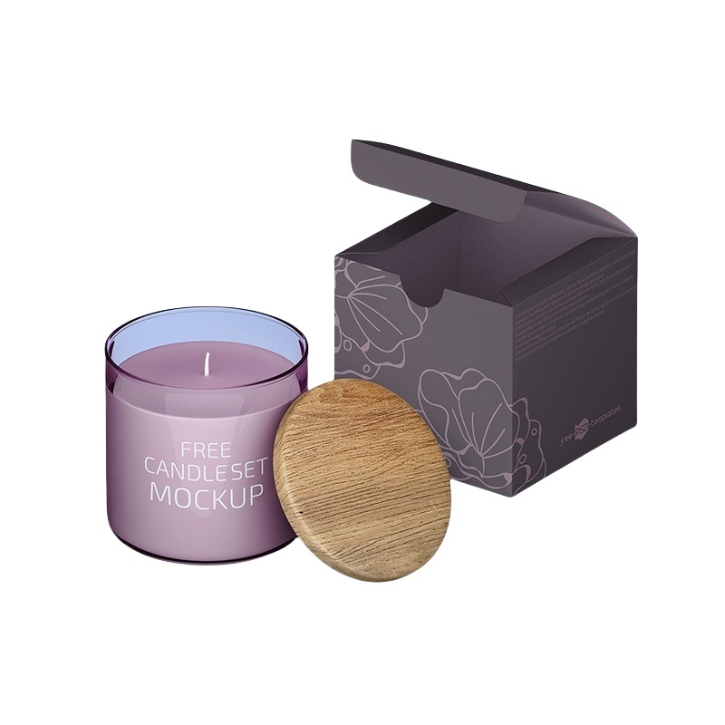 Custom Printed Coated Paper Retail Box Recyclable Packaging Candle Perfume Cosmetic Art Pape Gift Boxes