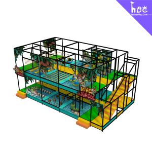 China Double Layer Junior Ninja Course Equipment For Indoor Playground factory