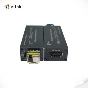 Mini 4K HDMI Fiber Extender 80km Range USB-C Powered HDCP 1.2 4K*2K@30Hz