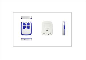 China Key Press Spare Garage Door Remote , Replacement Roller Door Remote Stylish Ultrathin Design factory