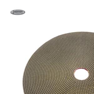 China 6&quot; Metal Bond Electroplated Diamond Quartz Polishing Pad Granite Marble factory