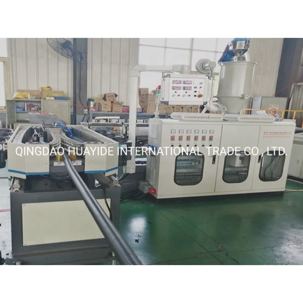 High Speed PE PVC Single Wall Corrugated Pipe Production Line