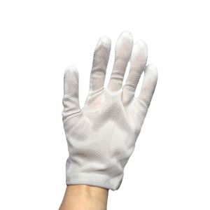 Nylon PU Lightweight Gloves ESD Anti Static Black PU Coated Safety Work Gloves