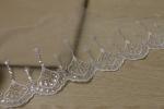 Multifeature Sequin Lace Trim , White Eyelet Trim OEKO TEK 100 Approved
