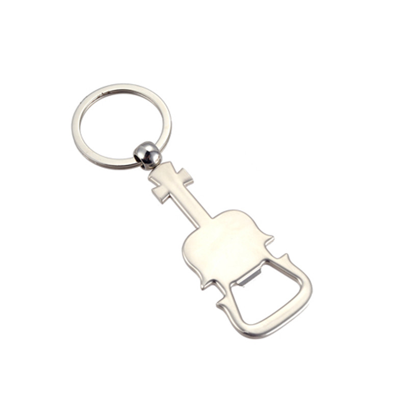 Multi Functional Keychain Bottle Opener With Shinny Nickel Plating And Personalized Logo