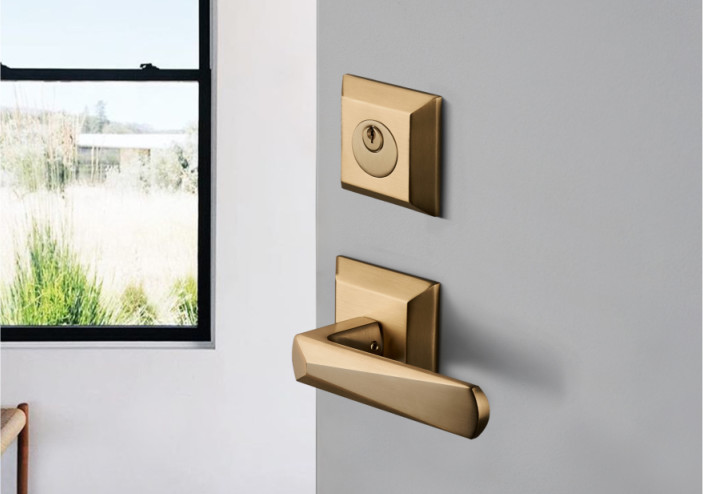 Amertop Brass Deadbolt Door Lock With Double Handle Lever