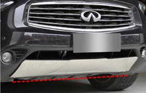 China Stainless steel Car Bumper Protector , Front Guard Plate for INFINITI FX35 / QX70 2009 - 2014 factory