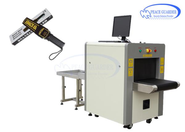 Airport Security Check X Ray Baggage Scanner 80 Degree Angles With 17 Inch