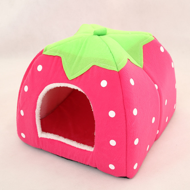 strawberry cat bed