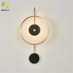 Nordic Post Hotel Marble Light Gold Black Modern Luxury Wall Lamp