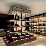ODM Shoe Display Stand For Shop 20mm MDF Board All Steel Framing