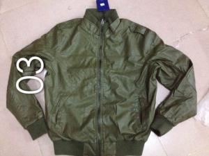 China 03 Men's pu fashion jacket coat stock factory