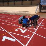 All Weather Sport Flooring Sandwich System Running Track IAAF Certified