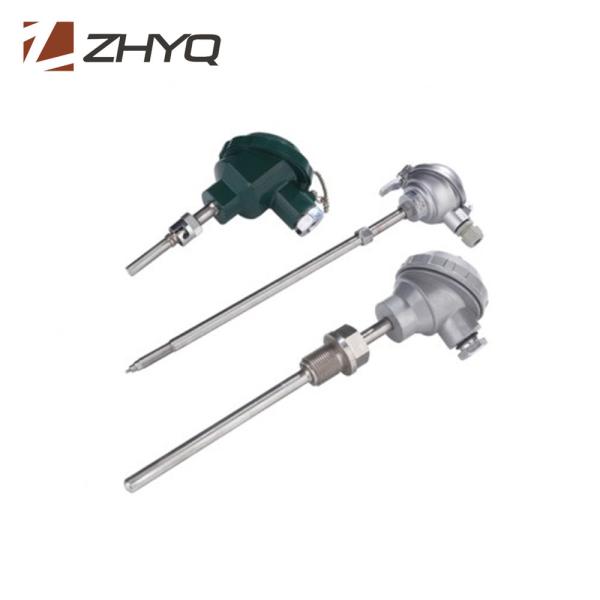Thread Connection Industrial Temperature Sensor , K E J T PT100 CU50 PT1000