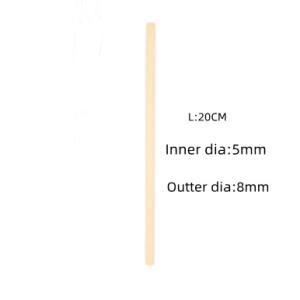 China Reusable Smoothie Straws Individually Wrapped Organic Bamboo Straws 20CM factory